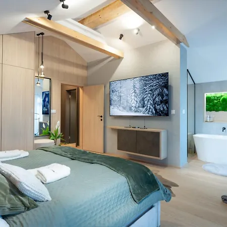Apartmanica 5b Private Wellness, Garage, 샬레 *