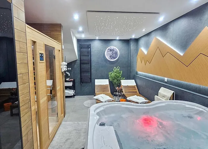 Apartmanica 5b Private Wellness, Garage, 木屋